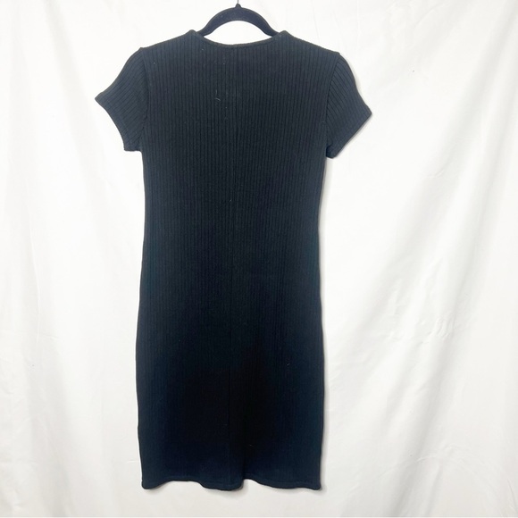 Madewell Button Front Ribbed Mini Dress - Picture 6 of 9